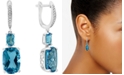 LALI Jewels Swiss Blue Topaz (11-1/10 ct. t.w.) & Diamond (1/20 ct. t.w.) in 14k White Gold